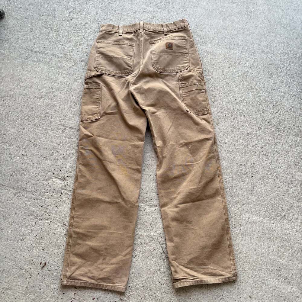 Carhartt Brown Canvas Workwear Carpenter Pants Y2K